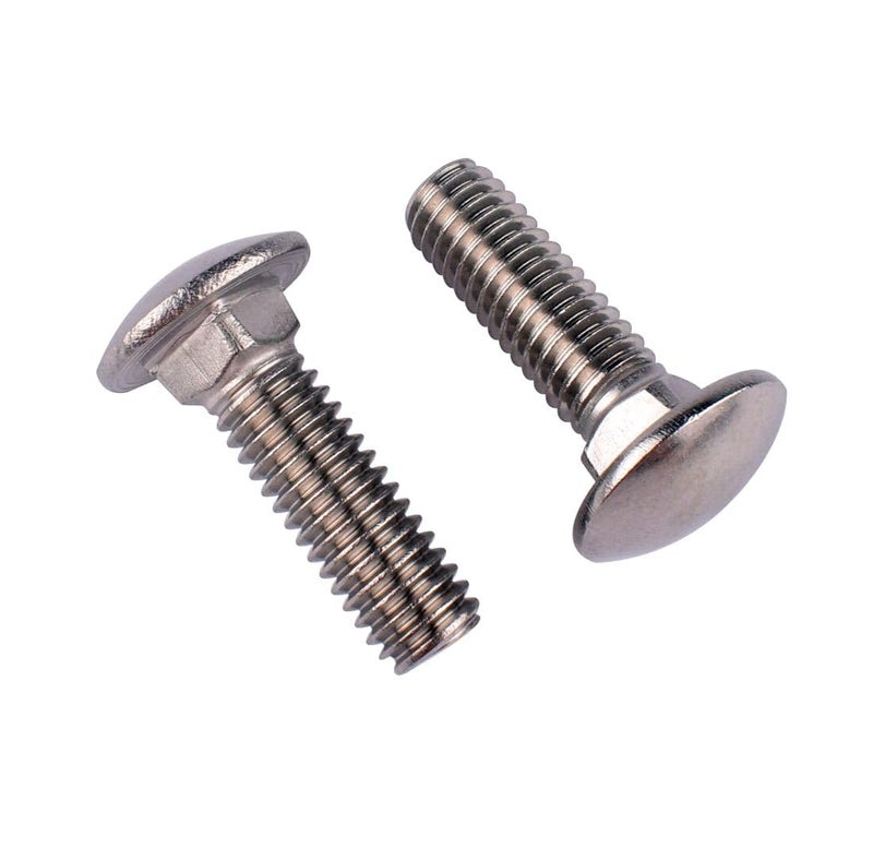 VAMUOEFL 5/16-18 x 3/4" Carriage Bolts Screws, 18-8 Stainless Steel 304, Round Head, Square Neck, UNC Fully Machine Coarse Threaded,10Pcs - Image 1